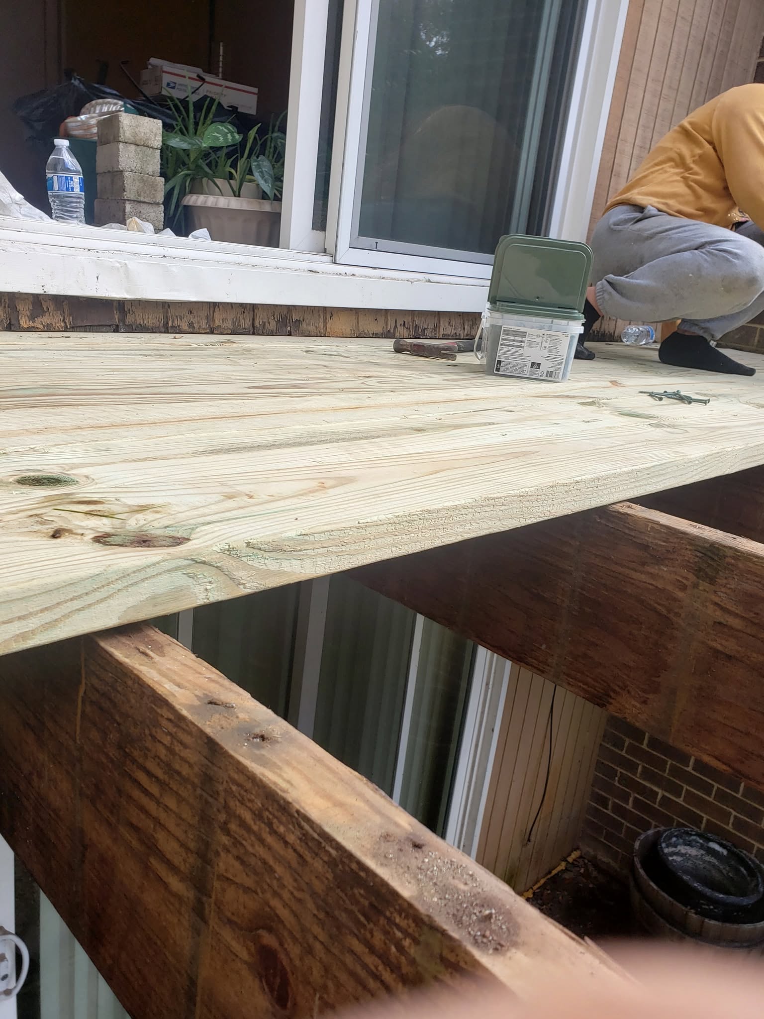 Deck · new framing and beam work